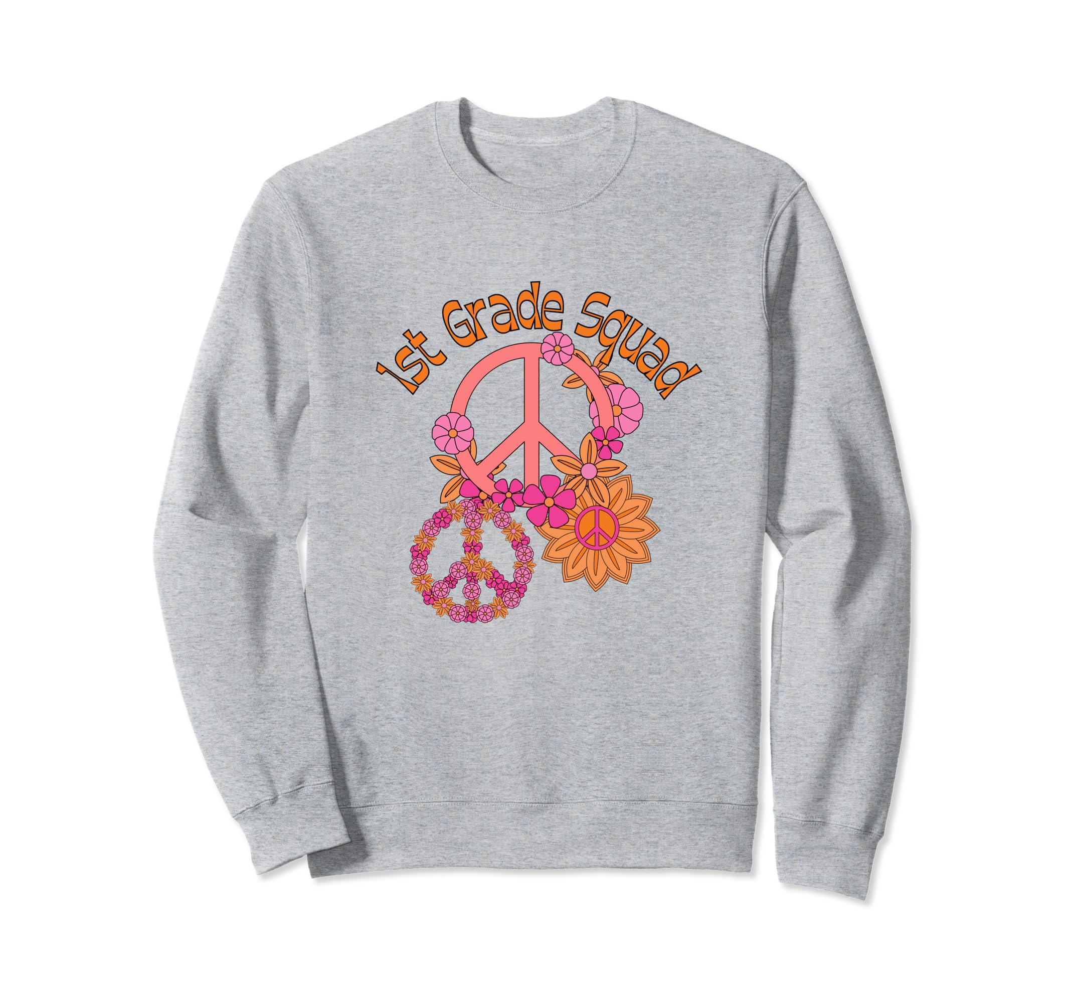 70S Groovy Flower Power 1St Sweatshirt - Fun Novelty Design for Adults - T-Shirt, Sweatshirt, Hoodie
