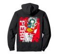 Peru Flag Distressed Peru Hoodie - Novelty Apparel Men Women - T-Shirt, Sweatshirt, Hoodie