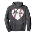 Baseball Softball Heart Mom Mothers Hoodie - Streetwear Style Men Women - T-Shirt, Sweatshirt, Hoodie
