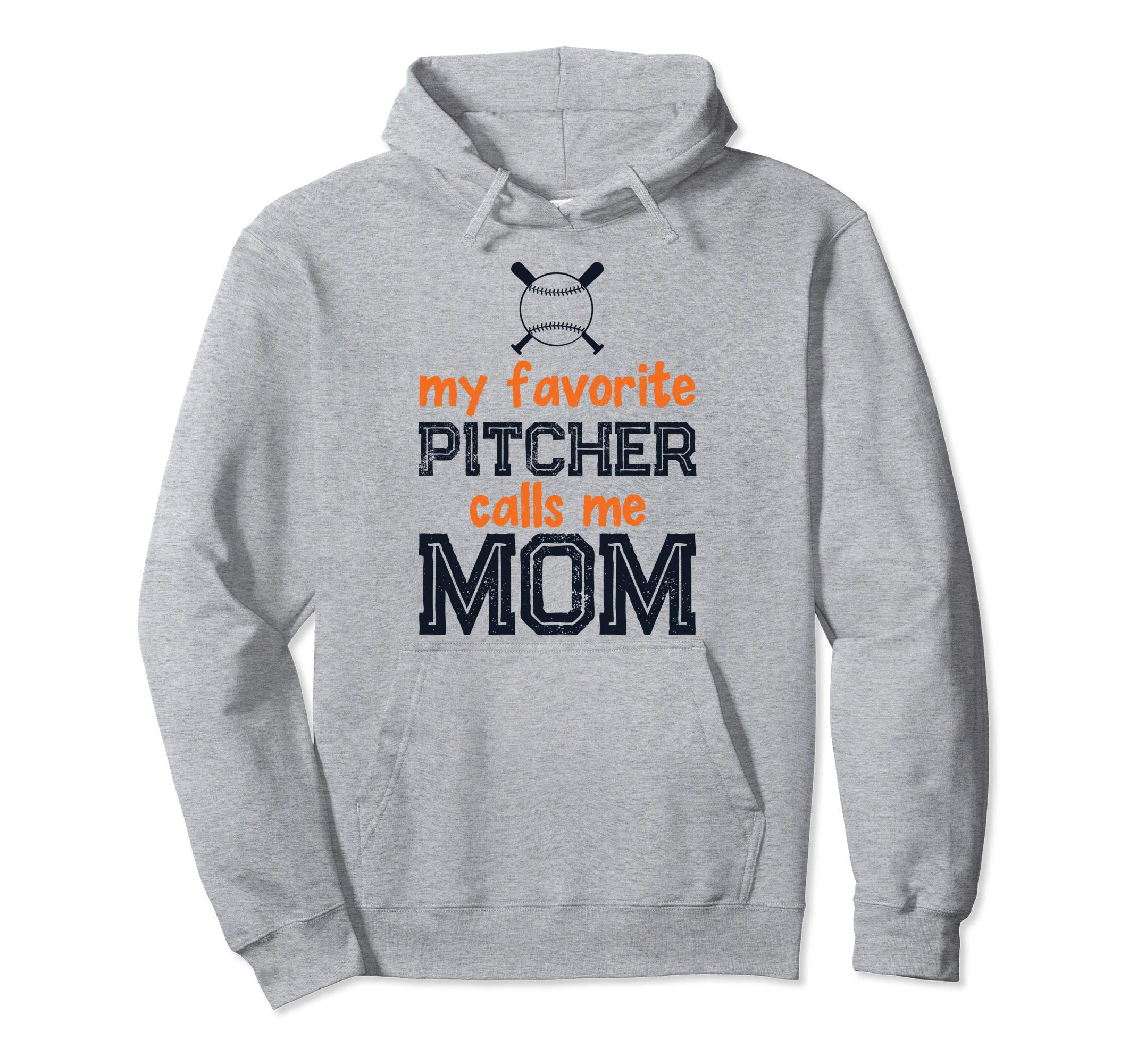 My Favorite Pitcher Calls Me Mom Hoodie - Custom Art Print for Adults - T-Shirt, Sweatshirt, Hoodie