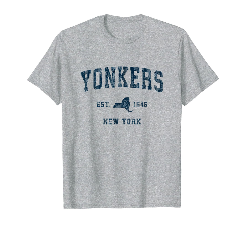 Yonkers New York Ny Sports Navy T-Shirt - Unique Graphic Unisex - T-Shirt, Sweatshirt, Hoodie