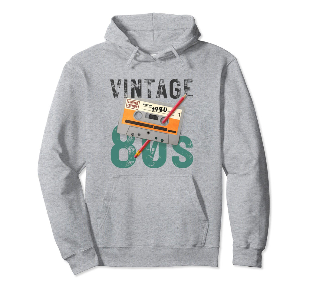 80S Cassette Tape Pencil 1980S Hoodie - Minimalist Print Men Women - T-Shirt, Sweatshirt, Hoodie