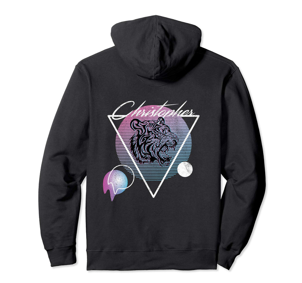 Christopher Name Vaporwave Aesthetic Hoodie - Unique Graphic for Adults - T-Shirt, Sweatshirt, Hoodie