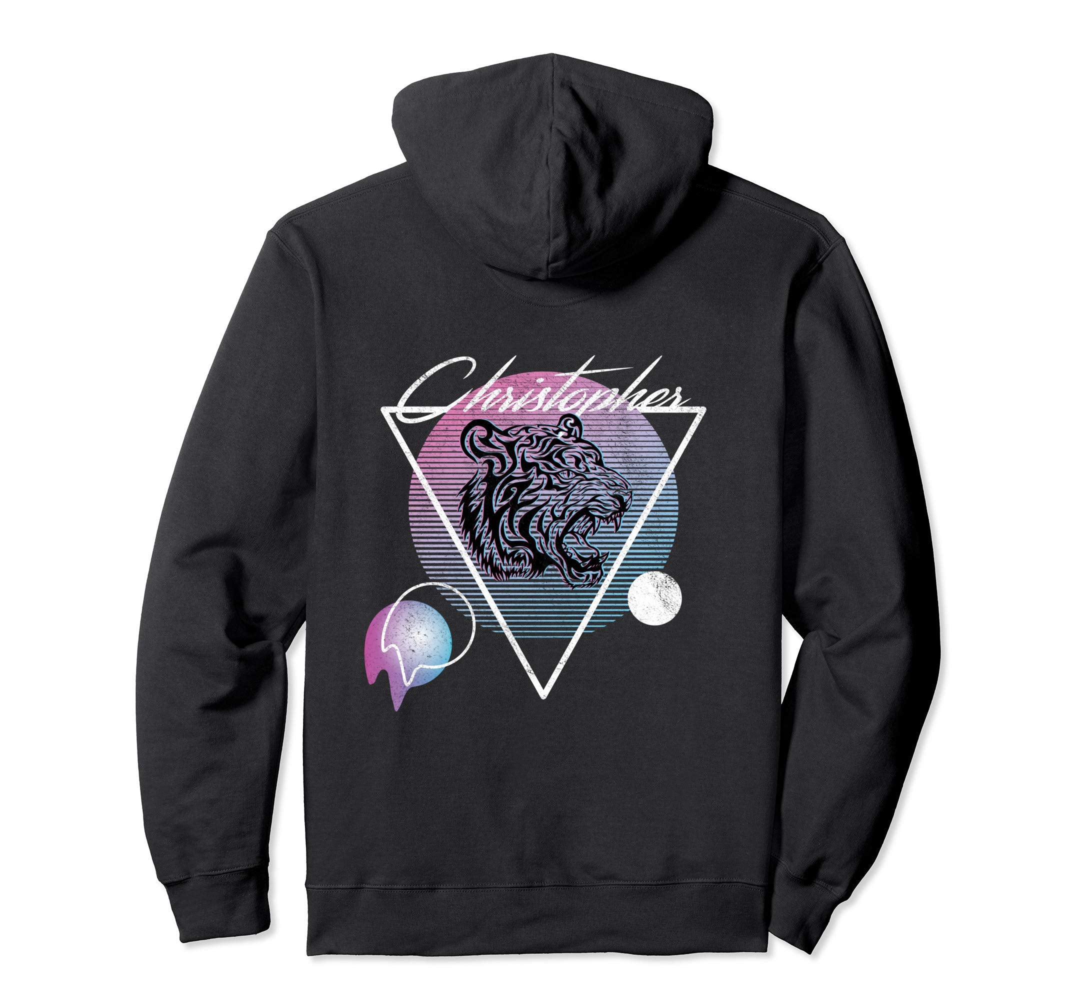 Christopher Name Vaporwave Aesthetic Hoodie - Unique Graphic for Adults - T-Shirt, Sweatshirt, Hoodie