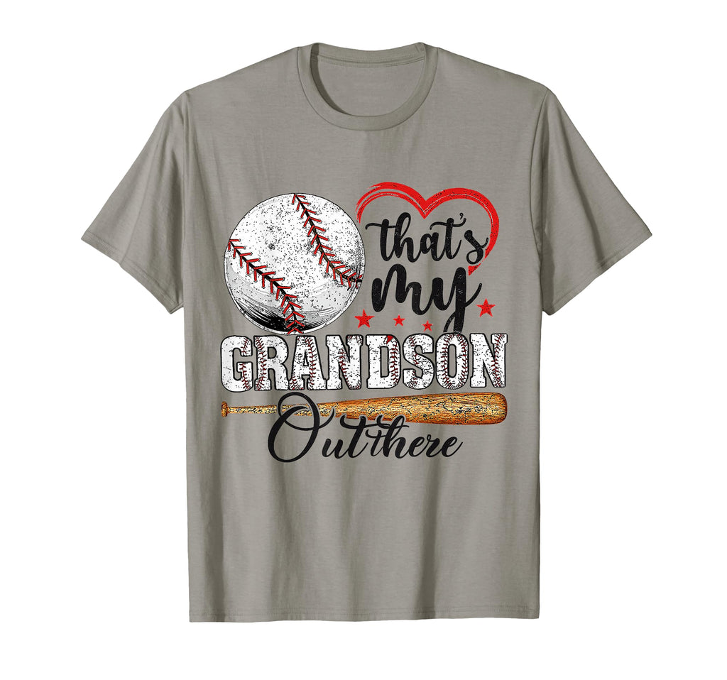 Thats My Grandson Out There Baseball T-Shirt - Minimalist Print Men Women - T-Shirt, Sweatshirt, Hoodie