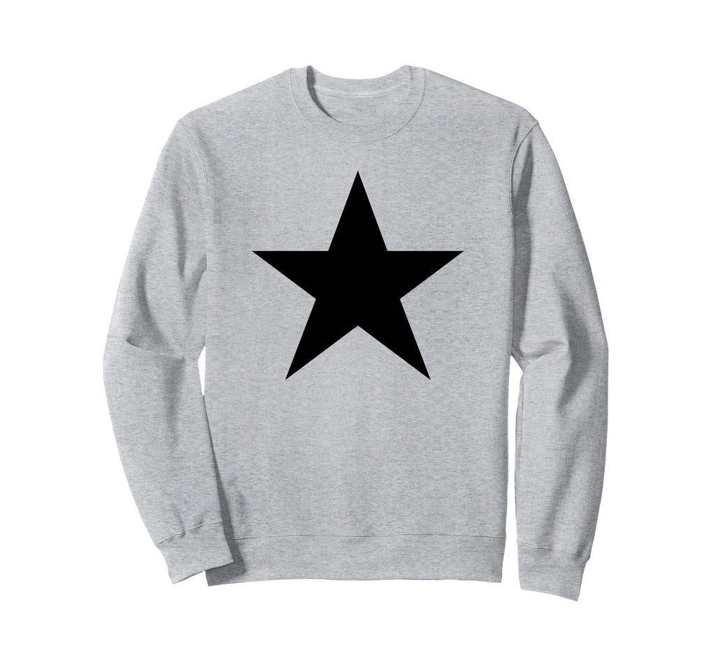 Black Star Y2K Aesthetic Gorpcore Sweatshirt - Minimalist Print for Adults - T-Shirt, Sweatshirt, Hoodie