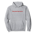 Im Your Bad News Y2K Aesthetic Trendy Hoodie - Minimalist Print for Adults - T-Shirt, Sweatshirt, Hoodie