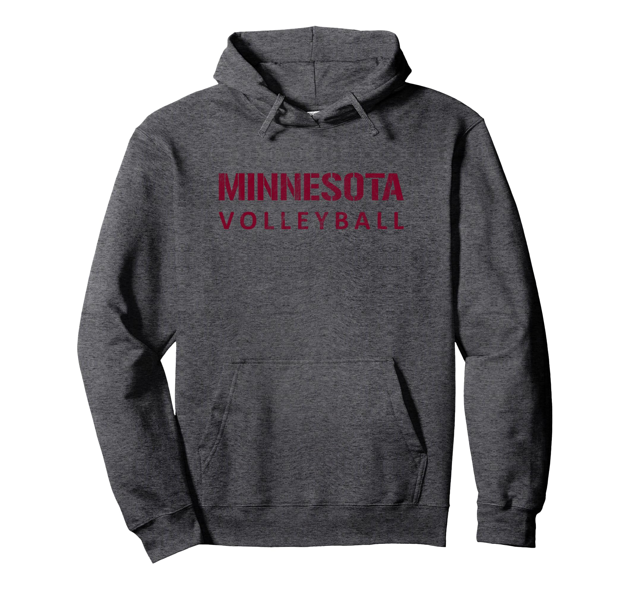 Minnesota Volleyball Block Distressed Hoodie - Streetwear Style Unisex - T-Shirt, Sweatshirt, Hoodie