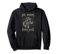 He Made Stars Also Distressed Hoodie - Aesthetic Graphic for Adults - T-Shirt, Sweatshirt, Hoodie
