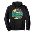 Leopard Cheetah Cowgirl Mama Distressed Hoodie - Unique Graphic for Adults - T-Shirt, Sweatshirt, Hoodie