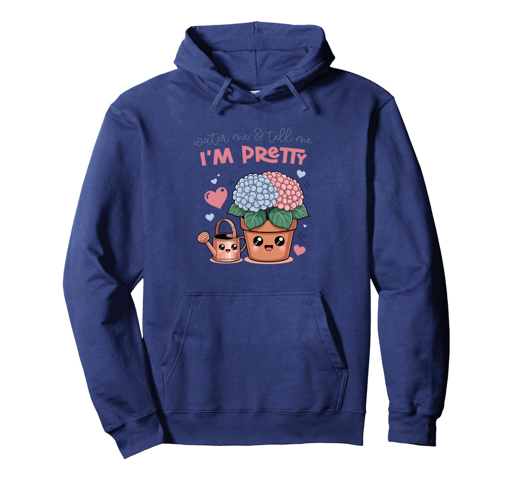 Funny Hydrangea Flower Lady Plant Hoodie - Casual Everyday Wear for Adults - T-Shirt, Sweatshirt, Hoodie
