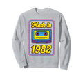 Made 1982 80S Music Cassette Sweatshirt - Casual Everyday Wear for Adults - T-Shirt, Sweatshirt, Hoodie