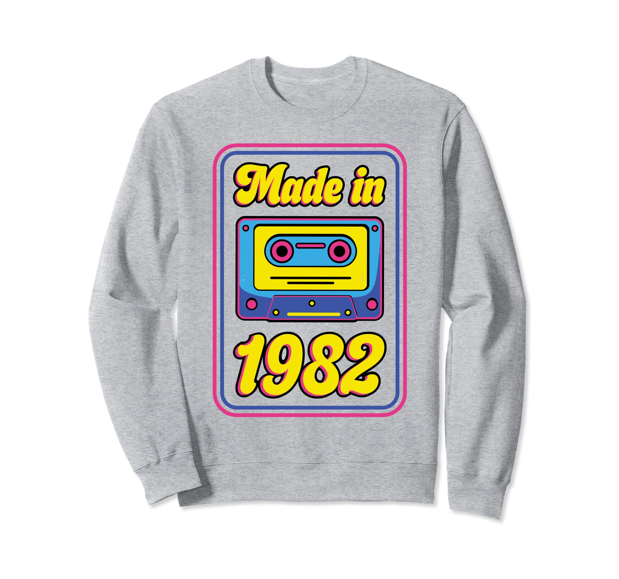 Made 1982 80S Music Cassette Sweatshirt - Casual Everyday Wear for Adults - T-Shirt, Sweatshirt, Hoodie