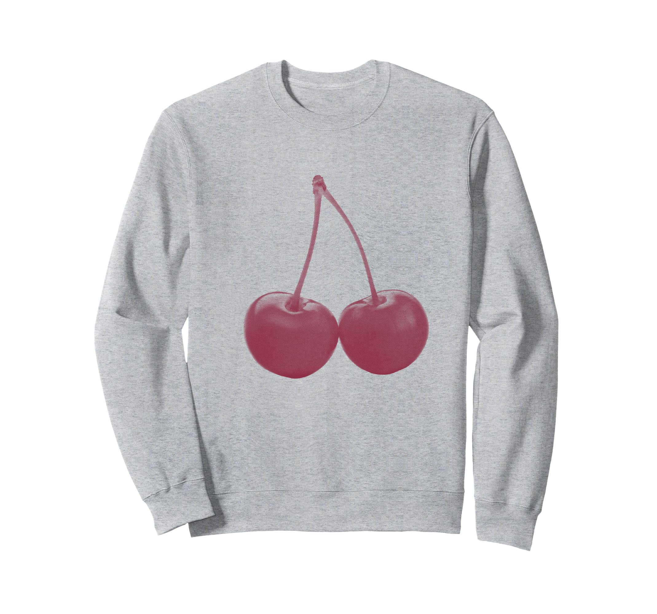 Stylish Cherries Red Y2K Aesthetic Sweatshirt - Custom Art Print Men Women - T-Shirt, Sweatshirt, Hoodie