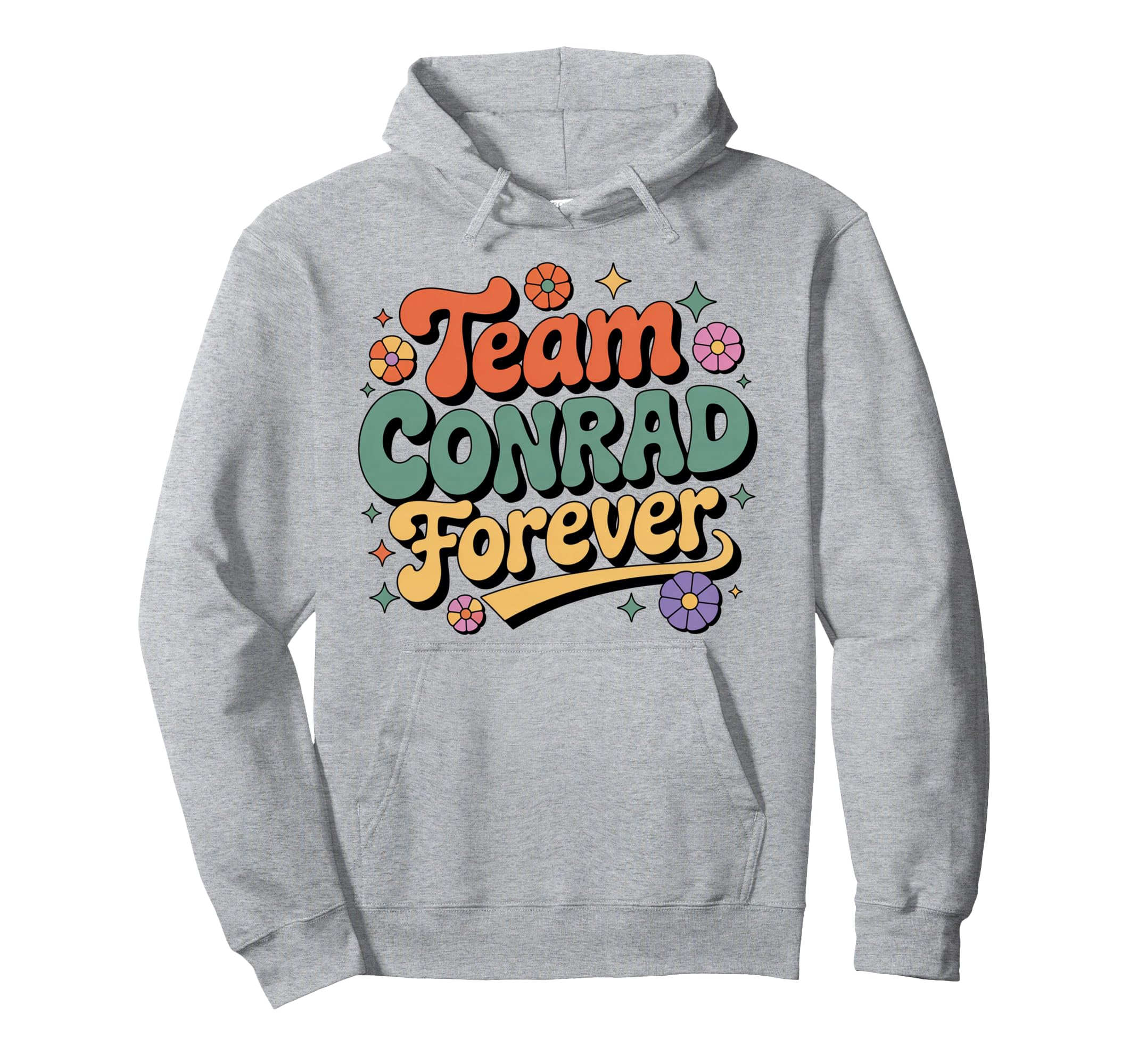 Groovy Flower Power Vibe Team Hoodie - Casual Everyday Wear for Adults - T-Shirt, Sweatshirt, Hoodie