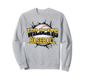 Wildcats Baseball Mom Yellow Wildcat Sweatshirt - Custom Art Print Unisex - T-Shirt, Sweatshirt, Hoodie
