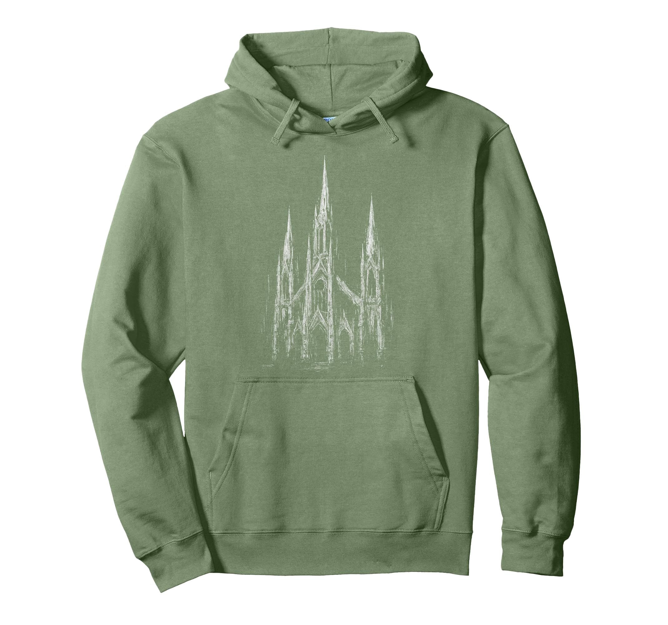 Gothic Church Cathedral Grunge Goth Hoodie - Novelty Apparel Men Women - T-Shirt, Sweatshirt, Hoodie