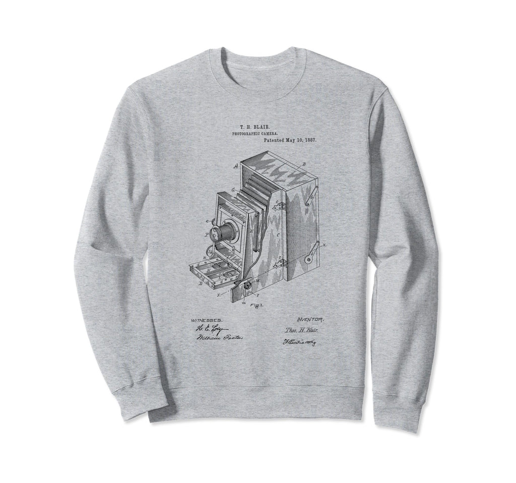 Photography Camera Patent Hand Sweatshirt - Streetwear Style Unisex - T-Shirt, Sweatshirt, Hoodie