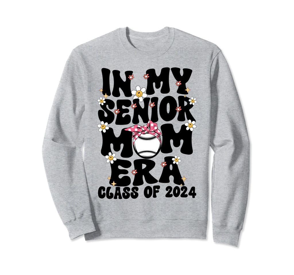 My Senior Baseball Mom Era Senior Sweatshirt - Custom Art Print Men Women - T-Shirt, Sweatshirt, Hoodie