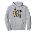 Crazy Bingo Lady Leopard Bingo Lover Hoodie - Fun Novelty Design Unisex - T-Shirt, Sweatshirt, Hoodie