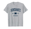 Sundance Wyoming Wy Athletic Navy T-Shirt - Streetwear Style for Adults - T-Shirt, Sweatshirt, Hoodie