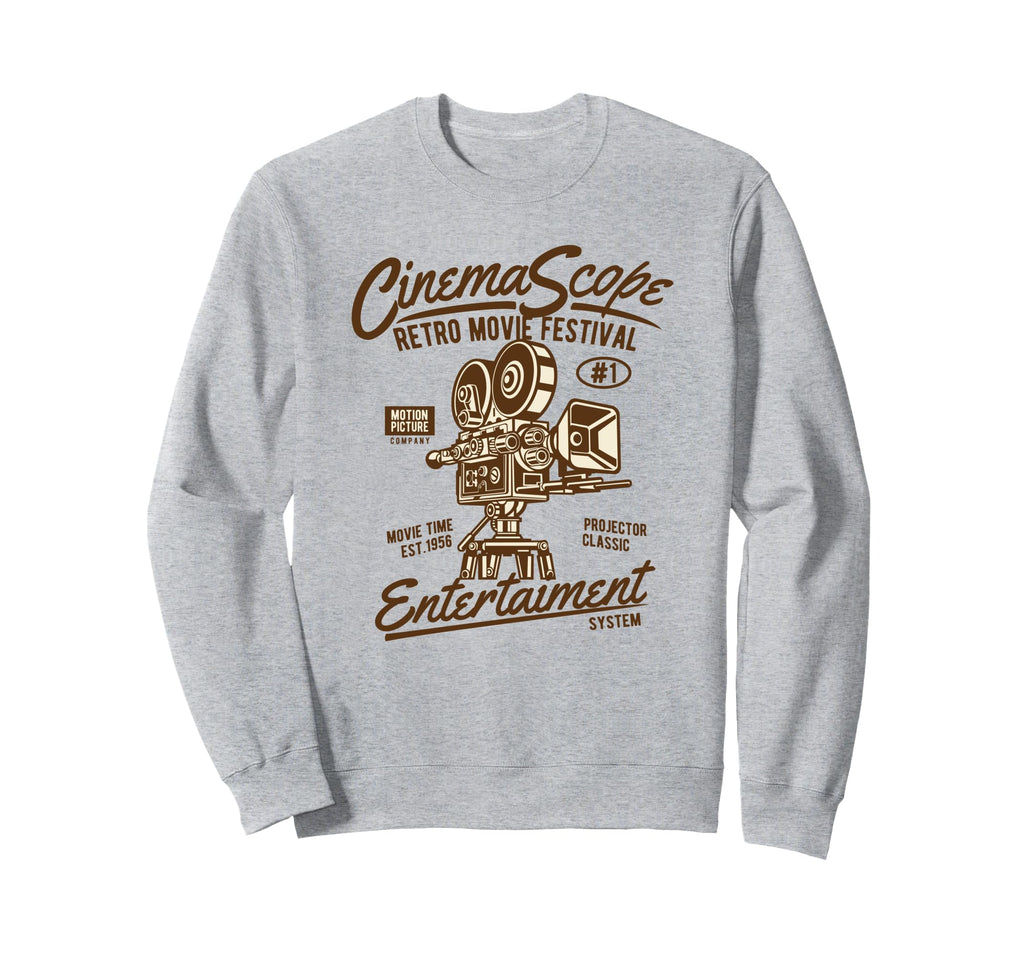 Movie Camera Sweatshirt - Streetwear Style for Adults - T-Shirt, Sweatshirt, Hoodie