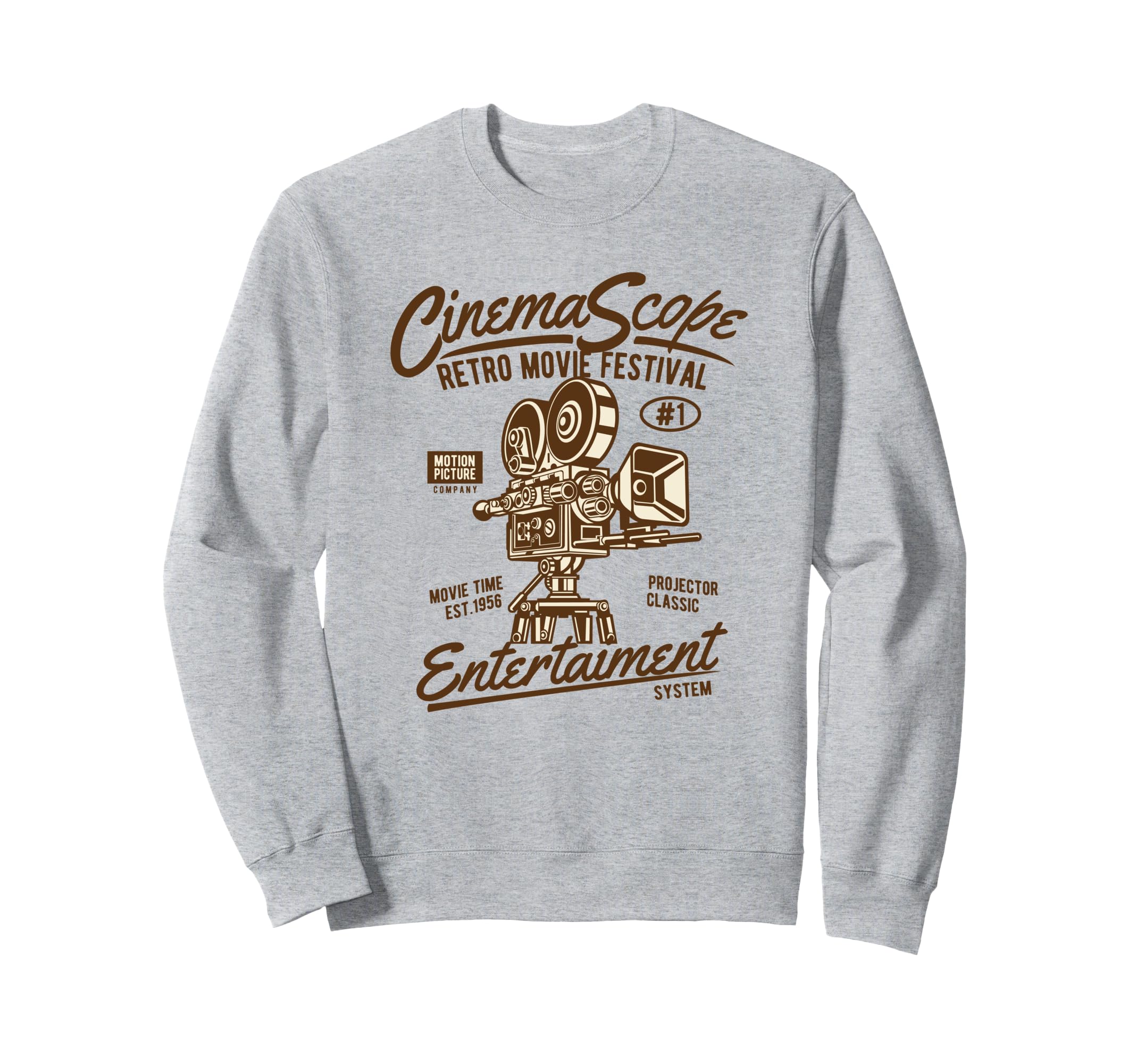 Movie Camera Sweatshirt - Streetwear Style for Adults - T-Shirt, Sweatshirt, Hoodie
