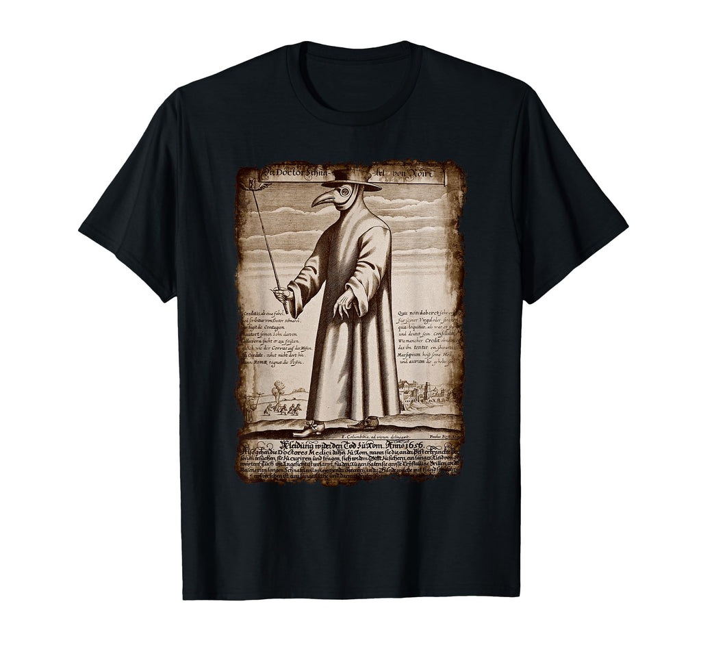 Plague Doctor Macabre Medieval T-Shirt - Unique Graphic Men Women - T-Shirt, Sweatshirt, Hoodie