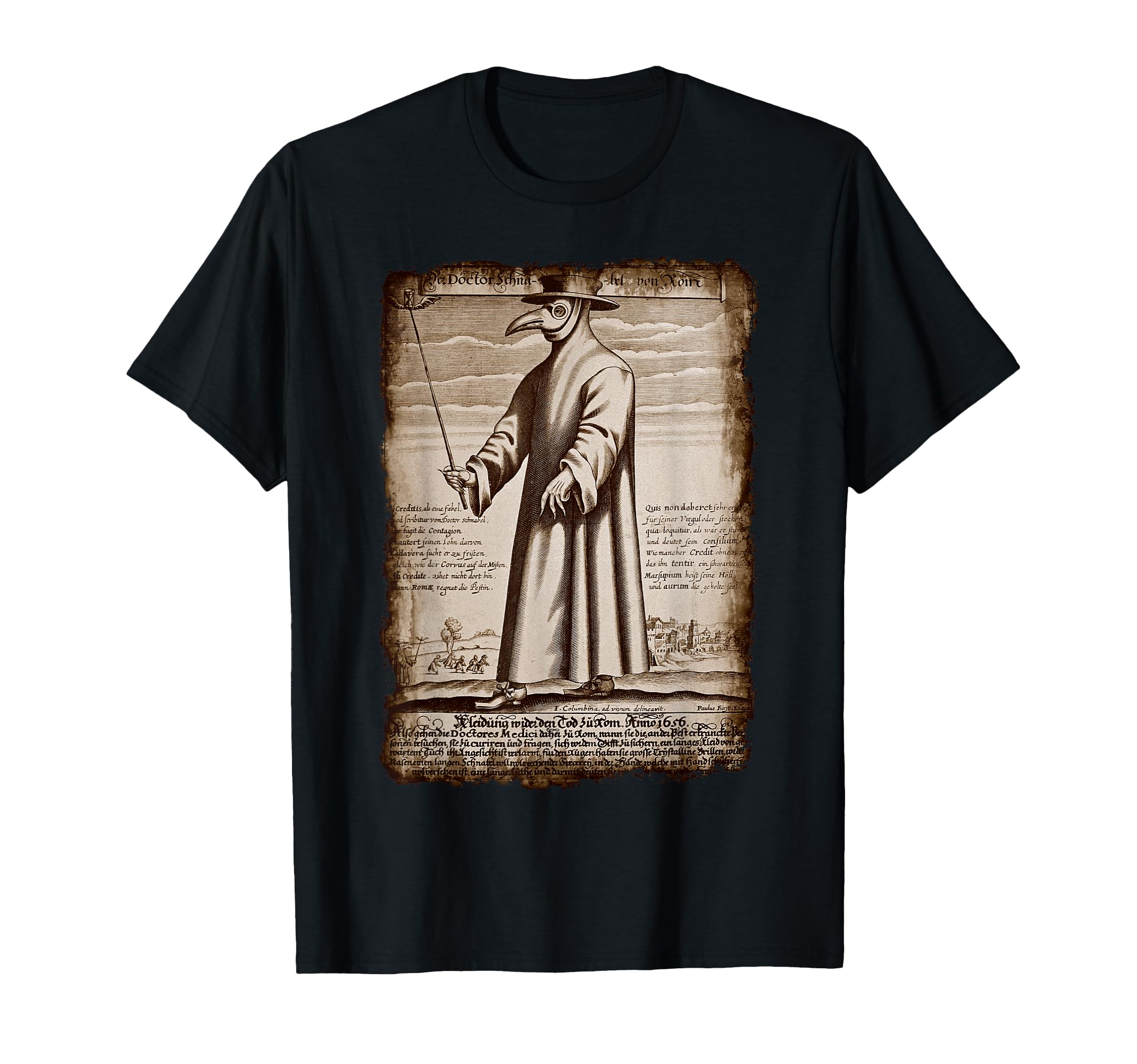 Plague Doctor Macabre Medieval T-Shirt - Unique Graphic Men Women - T-Shirt, Sweatshirt, Hoodie