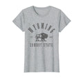 Wyoming East 1890 Cowboy State Bison T-Shirt - Fun Novelty Design Unisex - T-Shirt, Sweatshirt, Hoodie