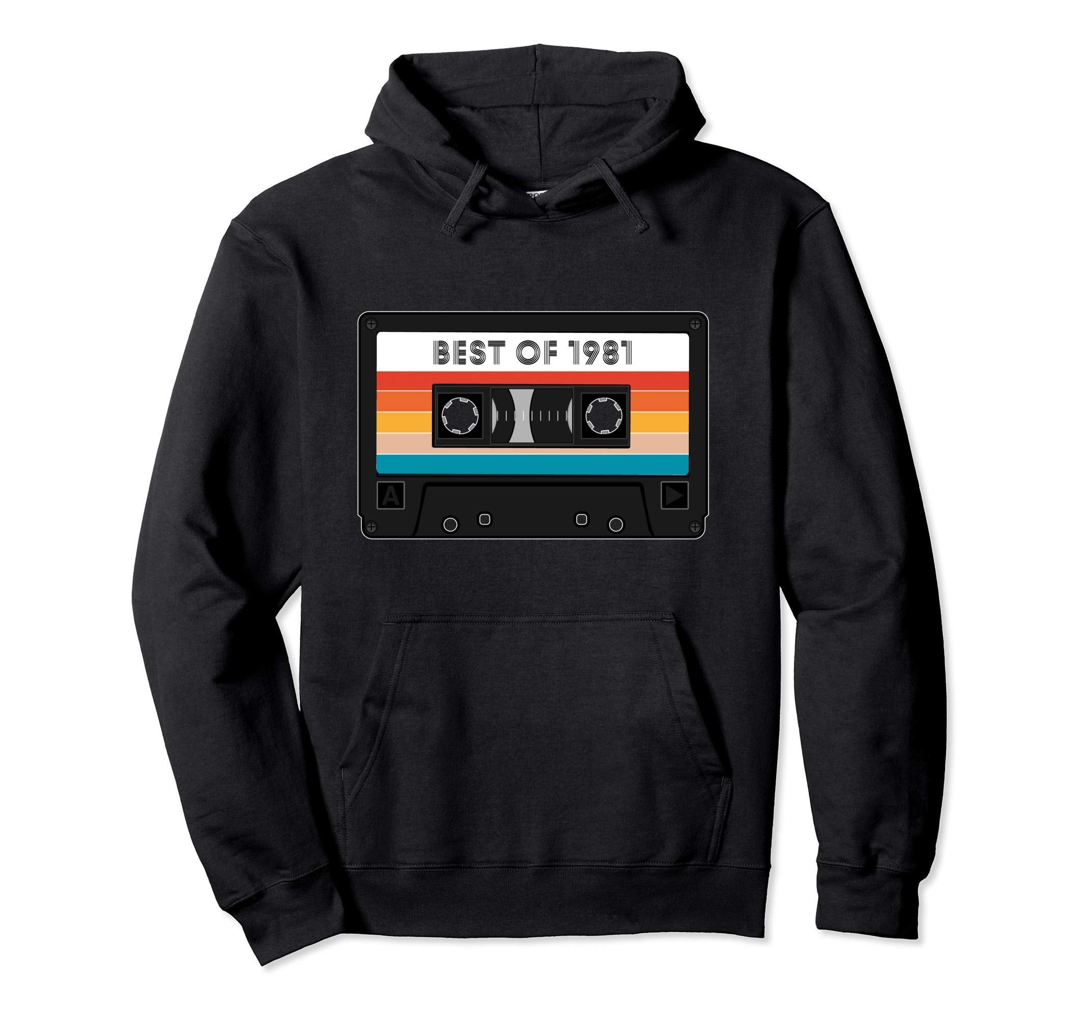 Best 1981 40Th 40 Year Old Cassette Hoodie - Aesthetic Graphic for Adults - T-Shirt, Sweatshirt, Hoodie