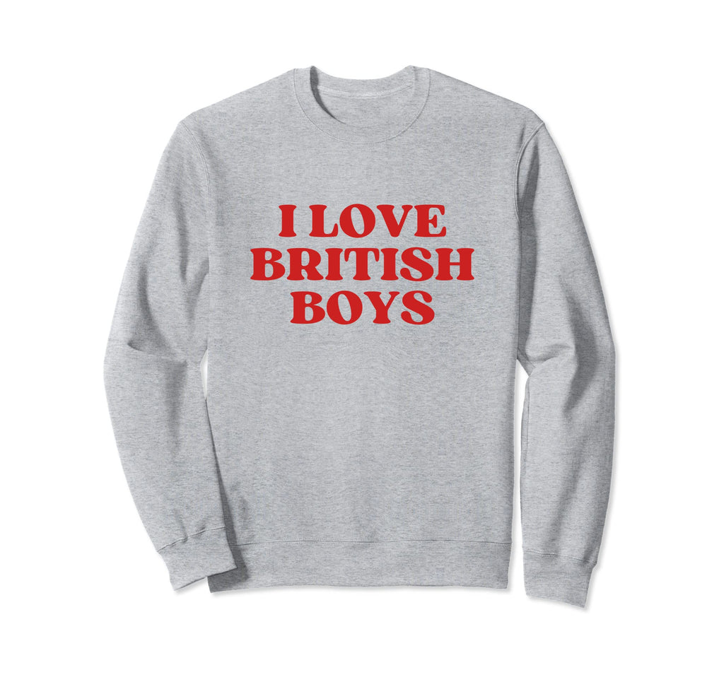 I Love British Y2K Aesthetic Sweatshirt - Custom Art Print for Adults - T-Shirt, Sweatshirt, Hoodie