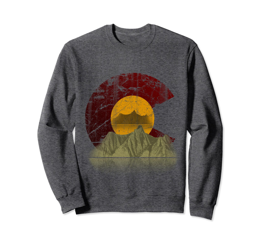 Colorado State Flag Distressed Gifts Sweatshirt - Graphic Print Unisex - T-Shirt, Sweatshirt, Hoodie