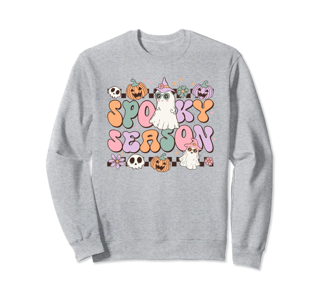 Halloween Ghost Spooky Kawaii Sweatshirt - Novelty Apparel Men Women - T-Shirt, Sweatshirt, Hoodie