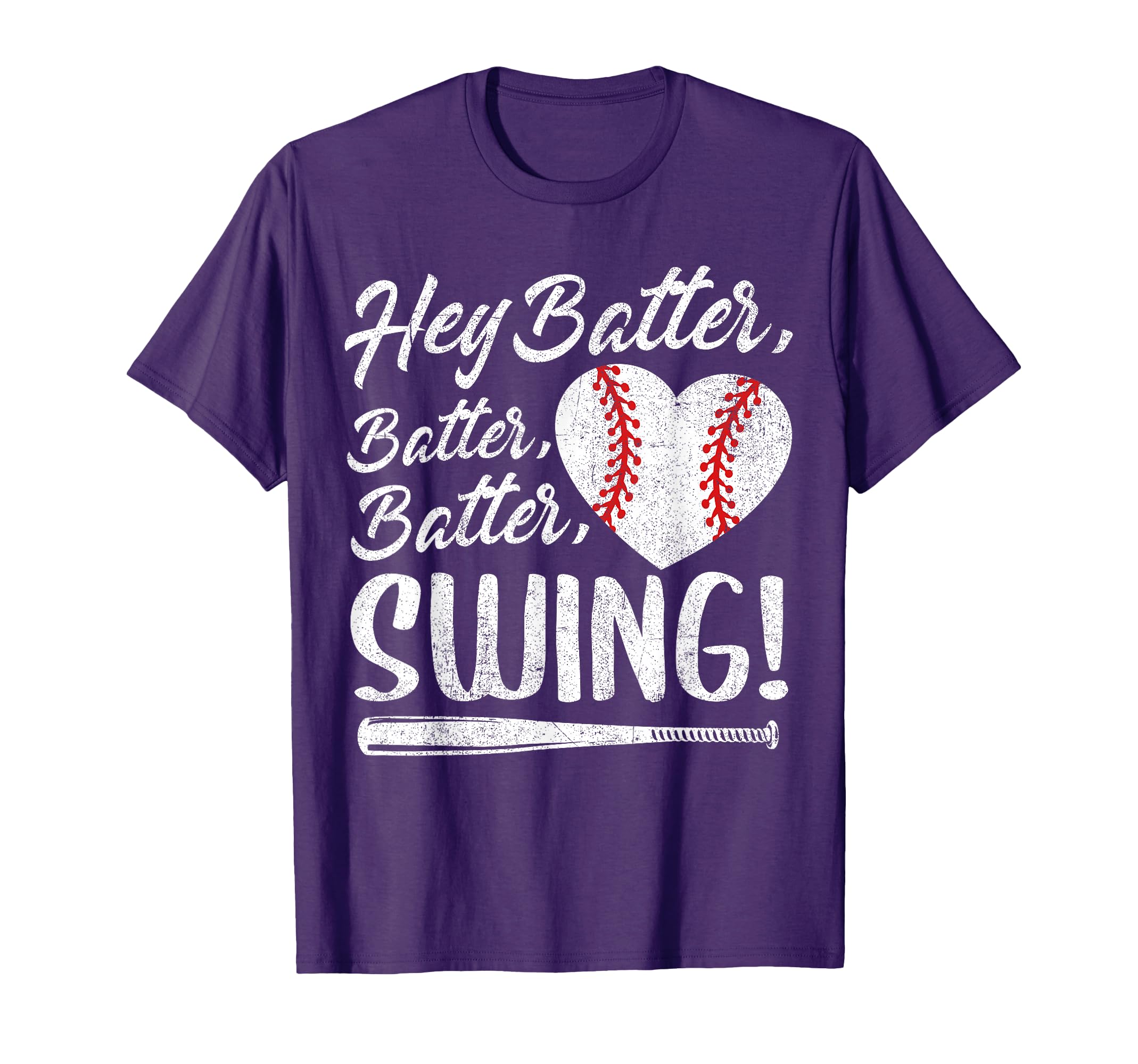 Hey Batter Swing Baseball Heart Mom T-Shirt - Graphic Print for Adults - T-Shirt, Sweatshirt, Hoodie