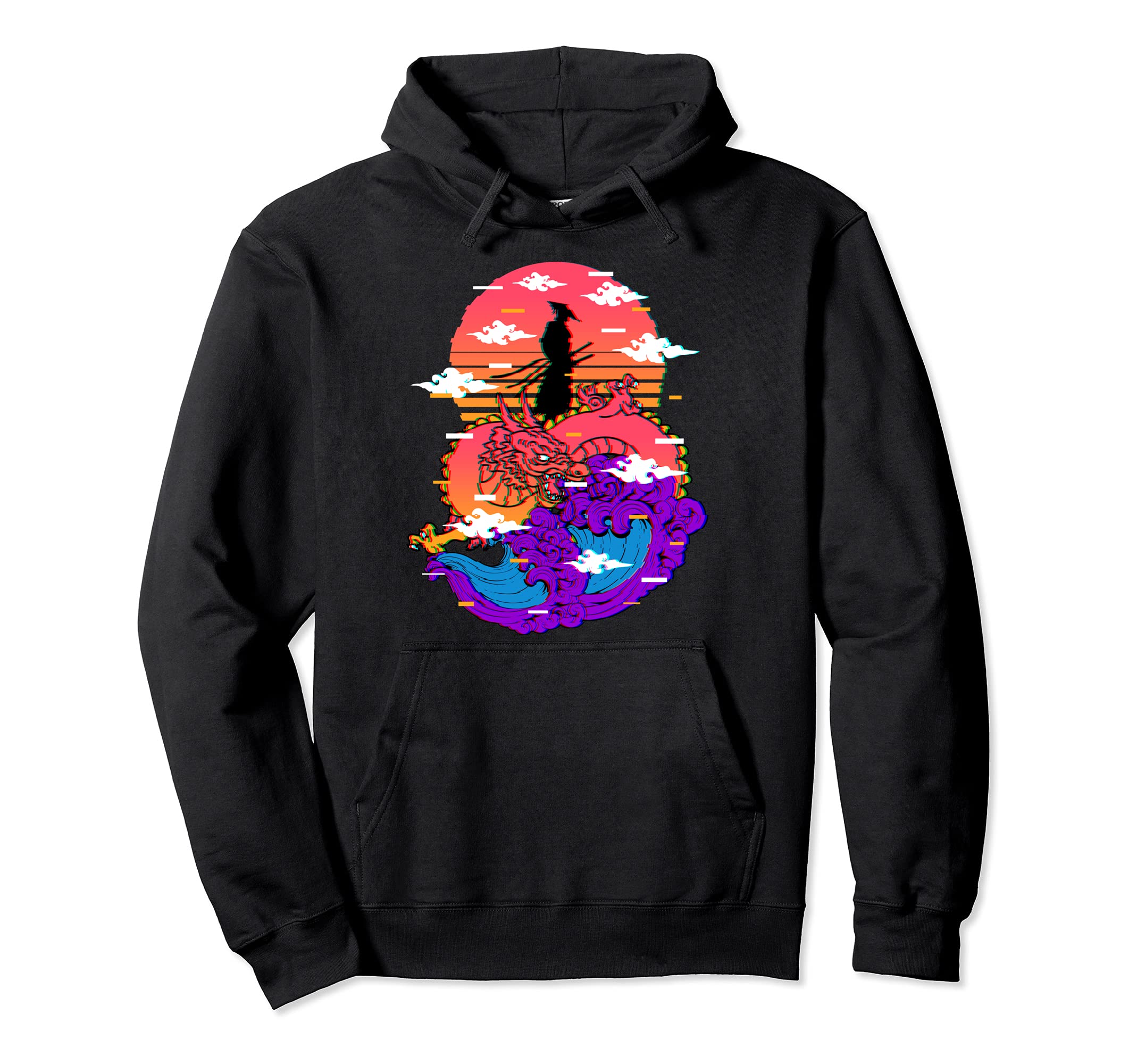 Samurai Warrior Bushido Red Dragon Hoodie - Minimalist Print Unisex - T-Shirt, Sweatshirt, Hoodie