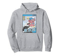 Gaming Axolotl Surfing Kanagawa Wave Hoodie - Minimalist Print for Adults - T-Shirt, Sweatshirt, Hoodie