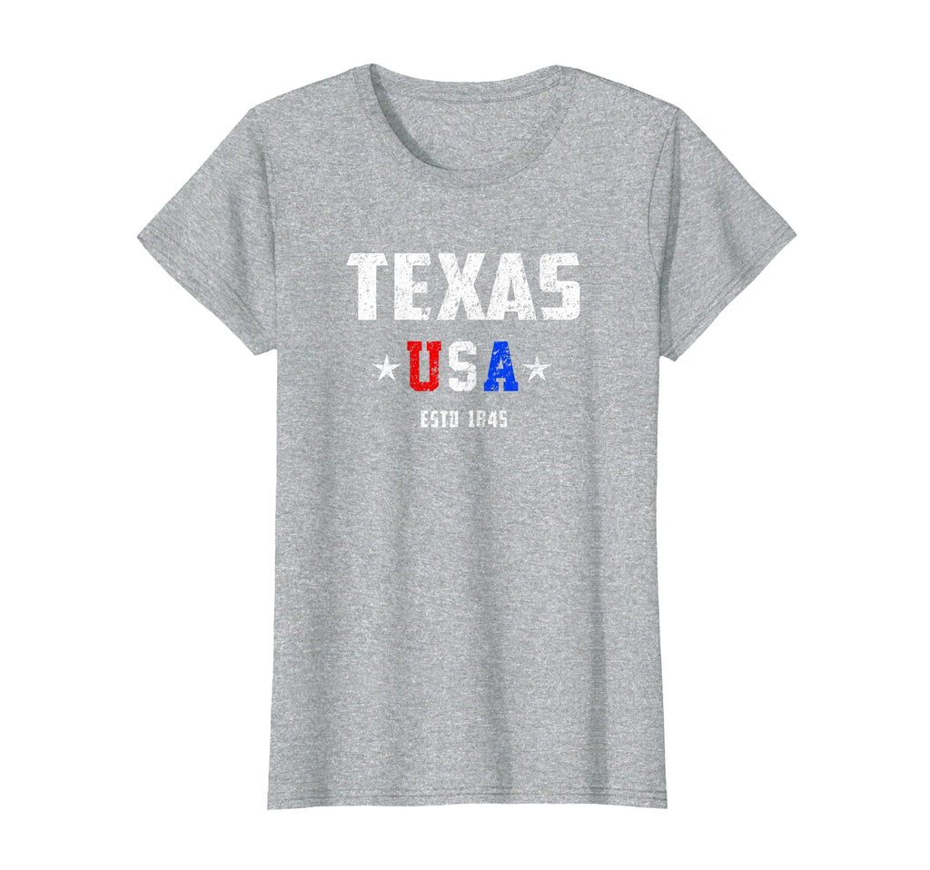 Texas Patriotic Usa Texas Distressed T-Shirt - Novelty Apparel for Adults - T-Shirt, Sweatshirt, Hoodie