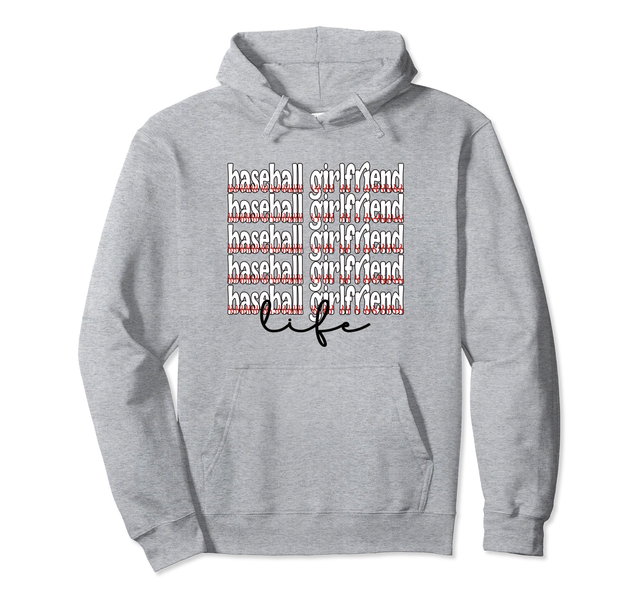 Baseball Girlfriend Life Best Baseball Hoodie - Minimalist Print Unisex - T-Shirt, Sweatshirt, Hoodie