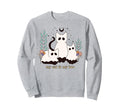 Ghost Cats Halloween Witchy Boho Sweatshirt - Streetwear Style for Adults - T-Shirt, Sweatshirt, Hoodie