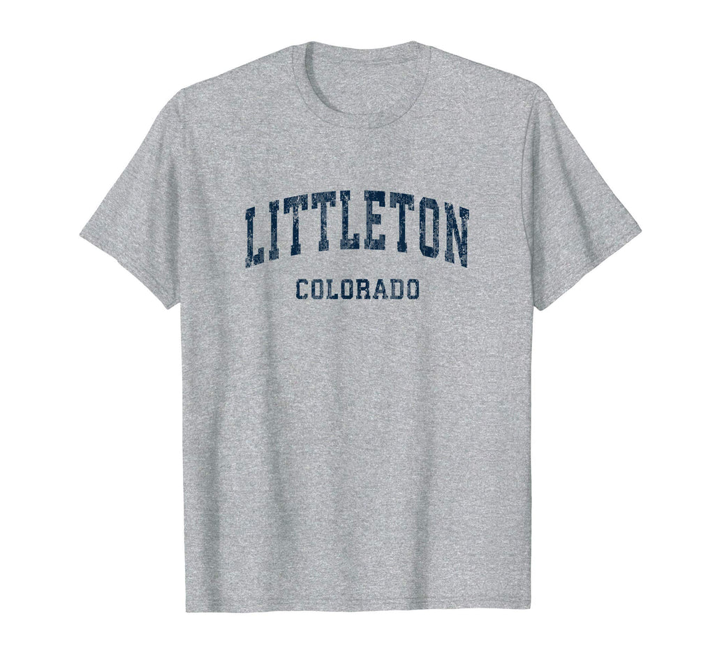 Littleton Colorado Co Varsity Sports Navy T-Shirt - Novelty Apparel Unisex - T-Shirt, Sweatshirt, Hoodie