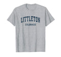Littleton Colorado Co Varsity Sports Navy T-Shirt - Novelty Apparel Unisex - T-Shirt, Sweatshirt, Hoodie
