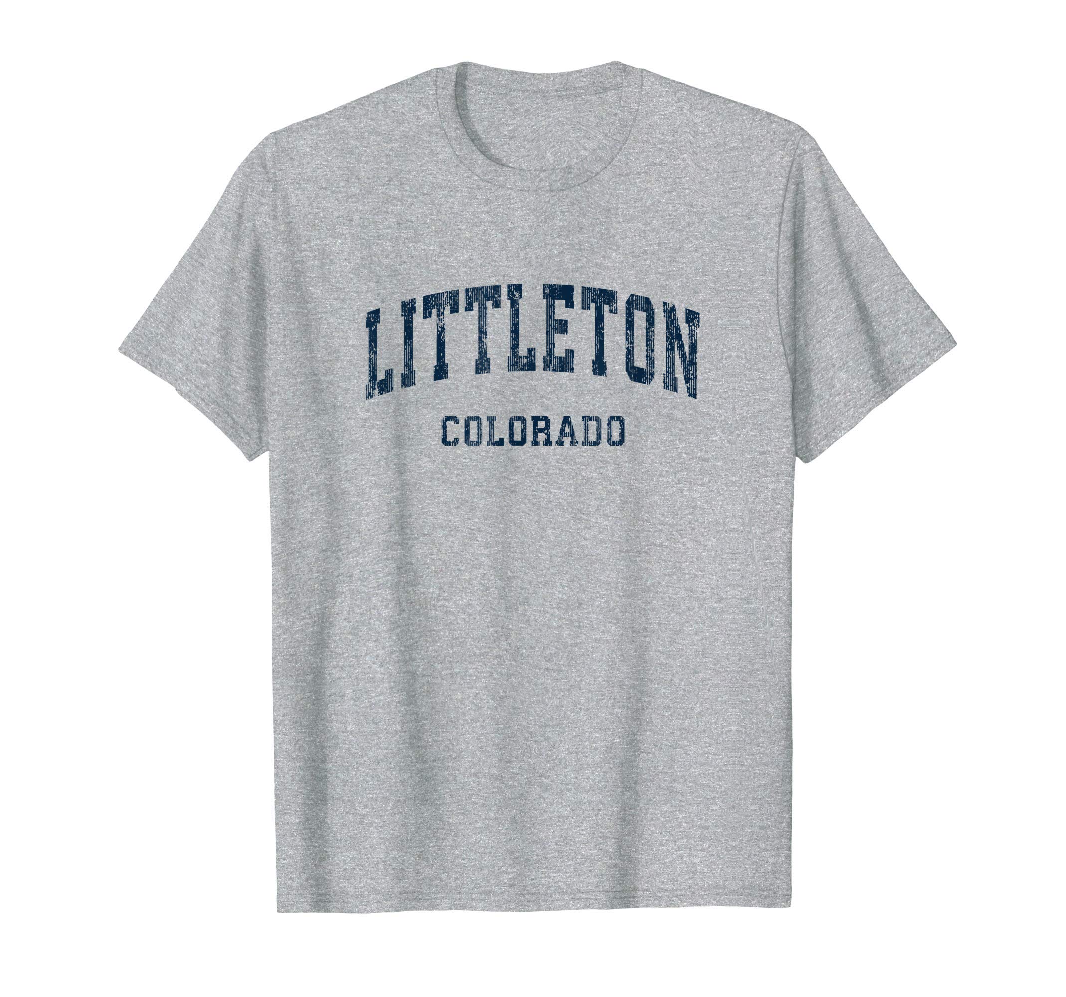 Littleton Colorado Co Varsity Sports Navy T-Shirt - Novelty Apparel Unisex - T-Shirt, Sweatshirt, Hoodie