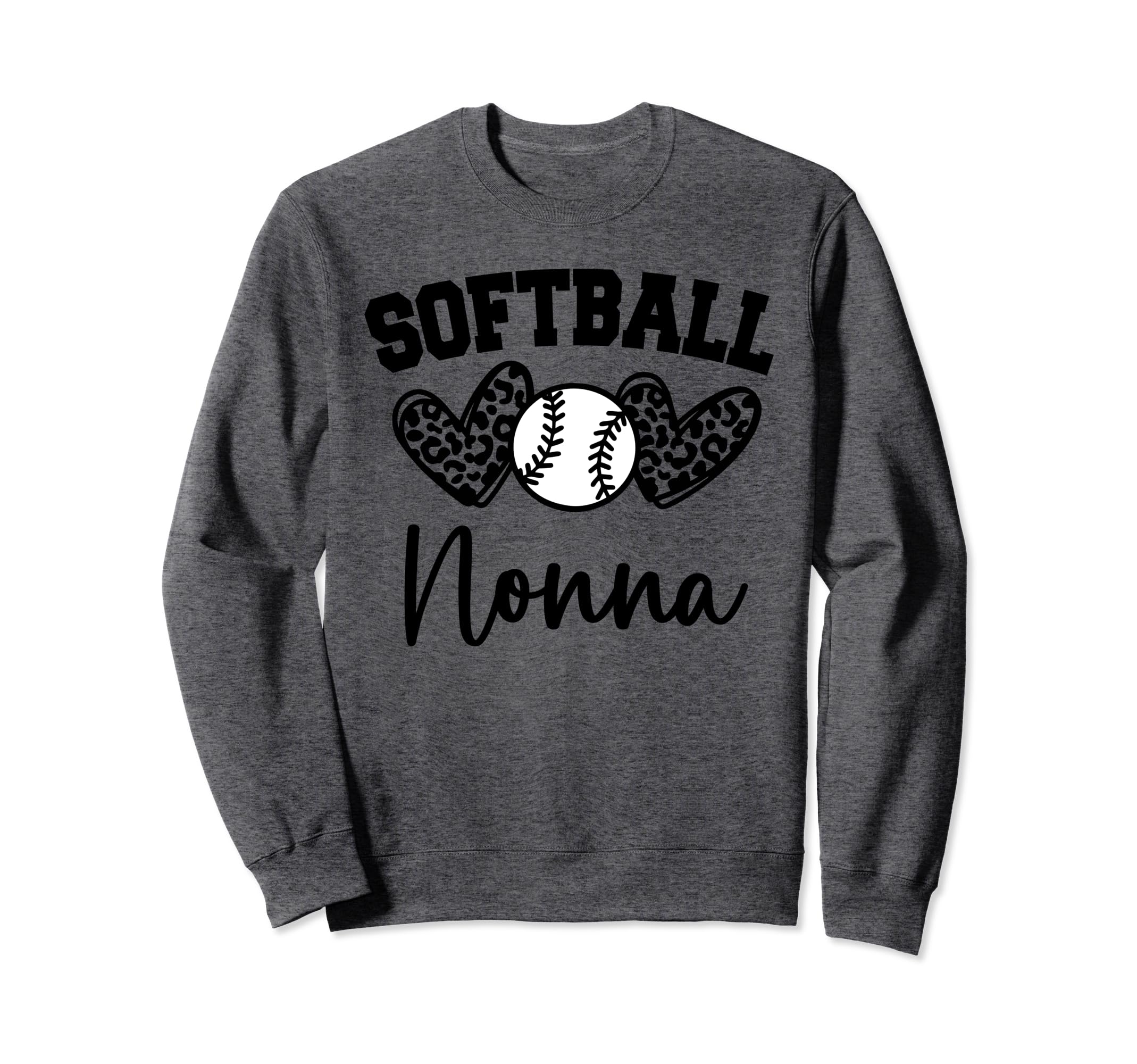 Personalized Baseball Heart Nonna Sweatshirt - Trendy Graphic Men Women - T-Shirt, Sweatshirt, Hoodie