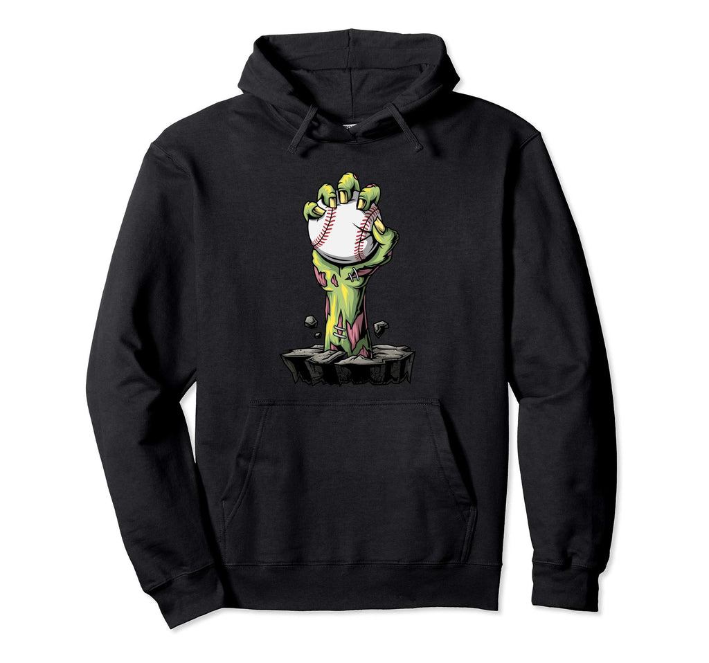 Funny Halloween Zombie Hand Holding Hoodie - Minimalist Print for Adults - T-Shirt, Sweatshirt, Hoodie