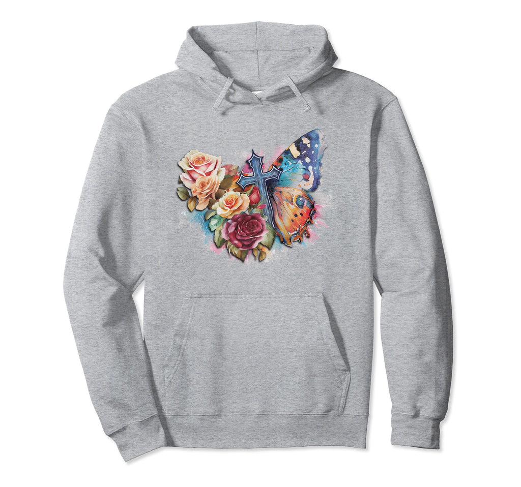 Holy Spirit Butterflies Grunge Hoodie - Casual Everyday Wear Men Women - T-Shirt, Sweatshirt, Hoodie