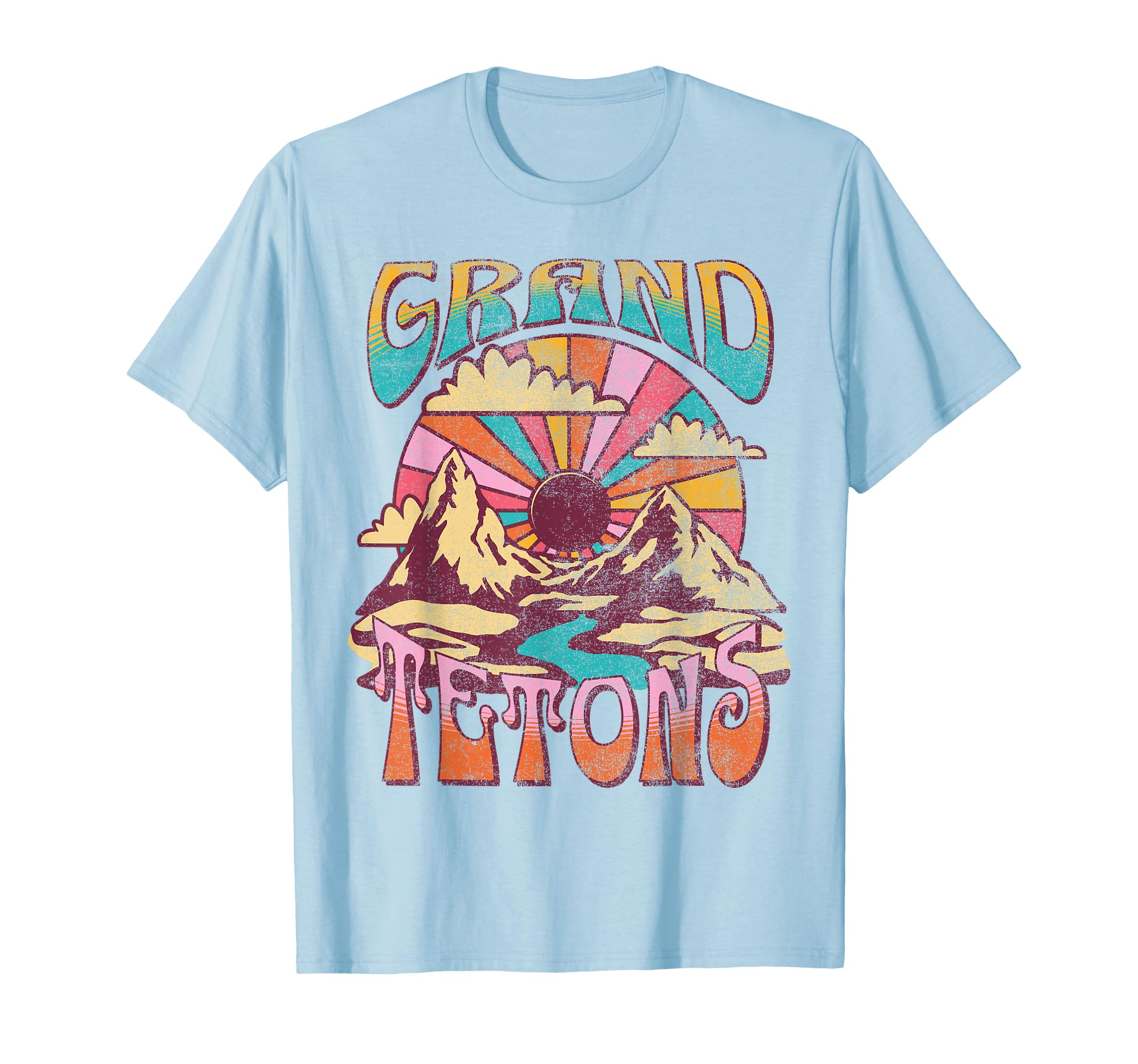 Grand Teton Wyoming Nature Hiking T-Shirt - Fun Novelty Design Men Women - T-Shirt, Sweatshirt, Hoodie
