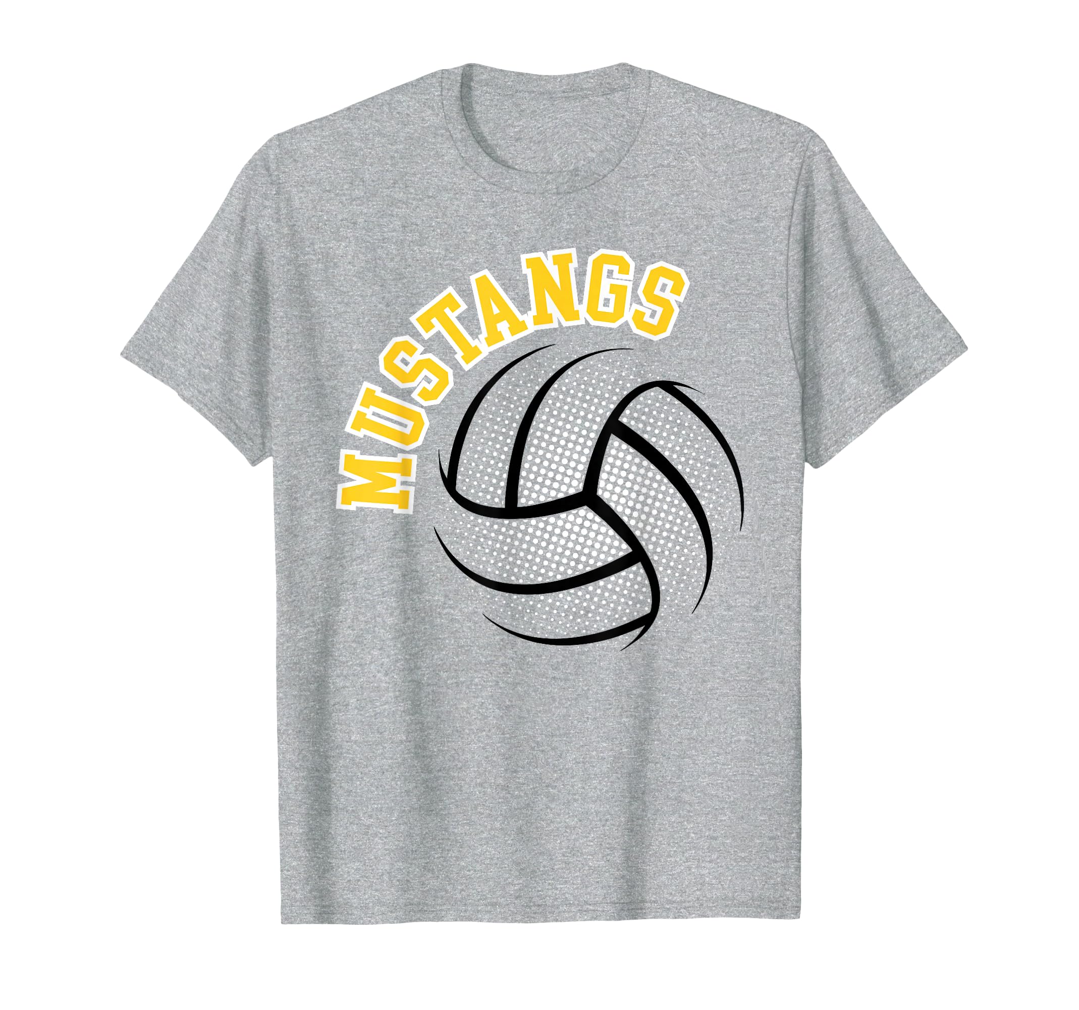 Mustangs Volleyball Mom Game Day T-Shirt - Casual Everyday Wear for Adults - T-Shirt, Sweatshirt, Hoodie