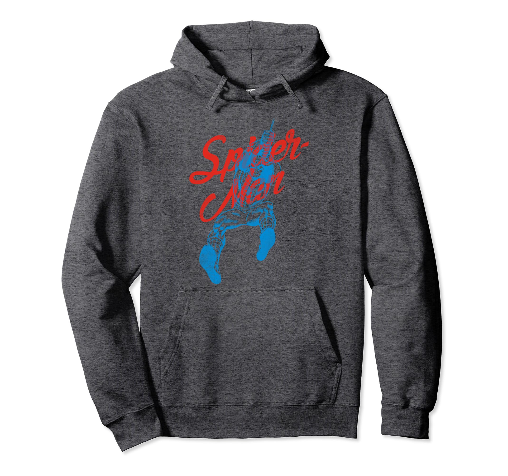 Marvel Comics Spider Distressed Hoodie - Trendy Graphic Unisex - T-Shirt, Sweatshirt, Hoodie