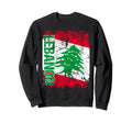 Lebanon Flag Distressed Lebanon Sweatshirt - Casual Everyday Wear Unisex - T-Shirt, Sweatshirt, Hoodie